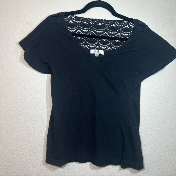 LEI Black Short-Sleeved Tee/M - Picture 1 of 2